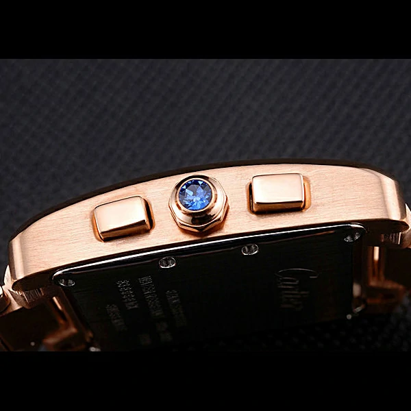 Cartier Tank MC Black Dial Rose Gold Case And Bracelet new60629