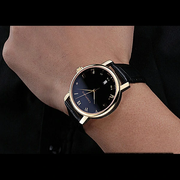 Chopard Classic Black Dial Black Croc Strap new59929
