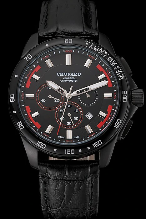 Chopard Mille Miglia GTS Black Dial Black Leather Bracelet new124449