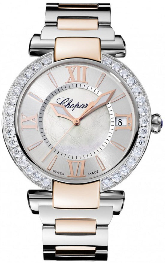 Chopard Replica Watch Imperiale Automatic, Stainless Steel, 18k Rose Gold and Diamonds, 40mm, 388531-6004
