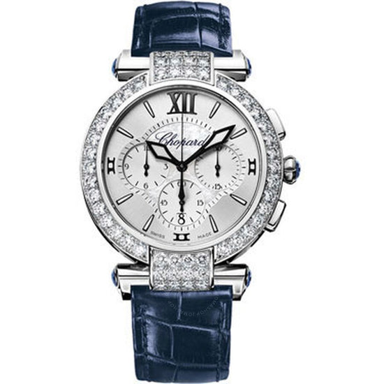 Chopard Replica Watch Imperiale Chrono, 18k White Gold and Diamonds, 40mm, 384211-1001