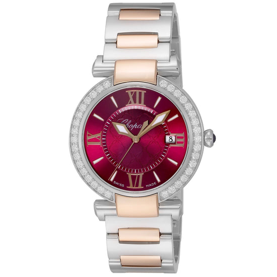 Chopard Replica Watch Imperiale Quartz, Stainless Steel, 18k Rose Gold and Diamonds, 36mm, 388532-6018