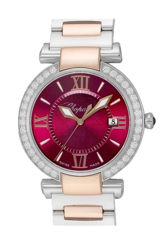 Chopard Replica Watch Imperiale Quartz, Stainless Steel, 18k Rose Gold and Diamonds, 36mm, 388532-6018