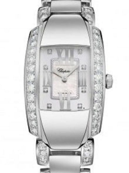Chopard Replica Watch La Strada, 18k White Gold and Diamonds, Quartz, 44.8mm x 26.1mm, 419400-1004