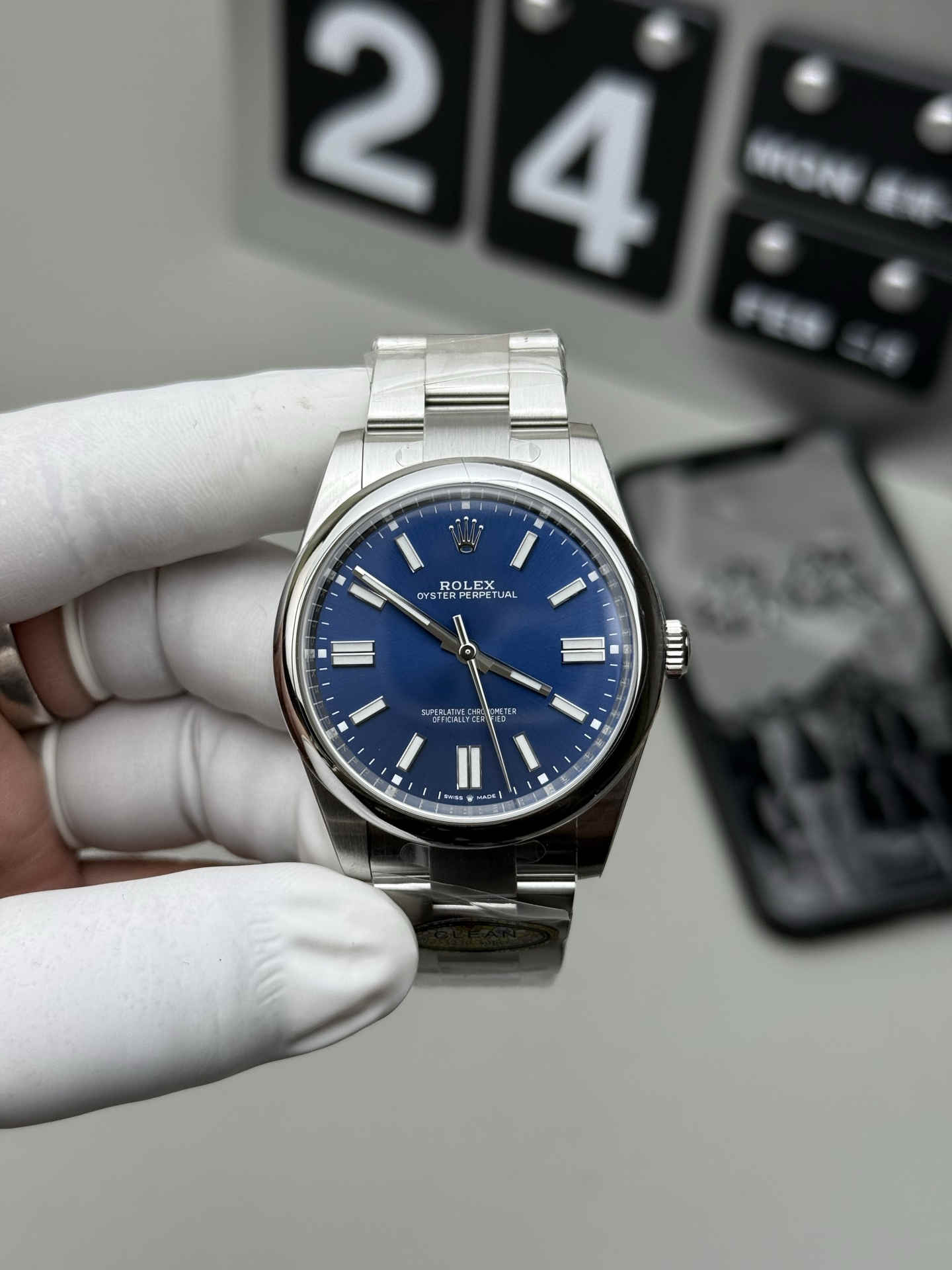 124300-0003 Blue Dial Oyster Perpetual 41 Replica