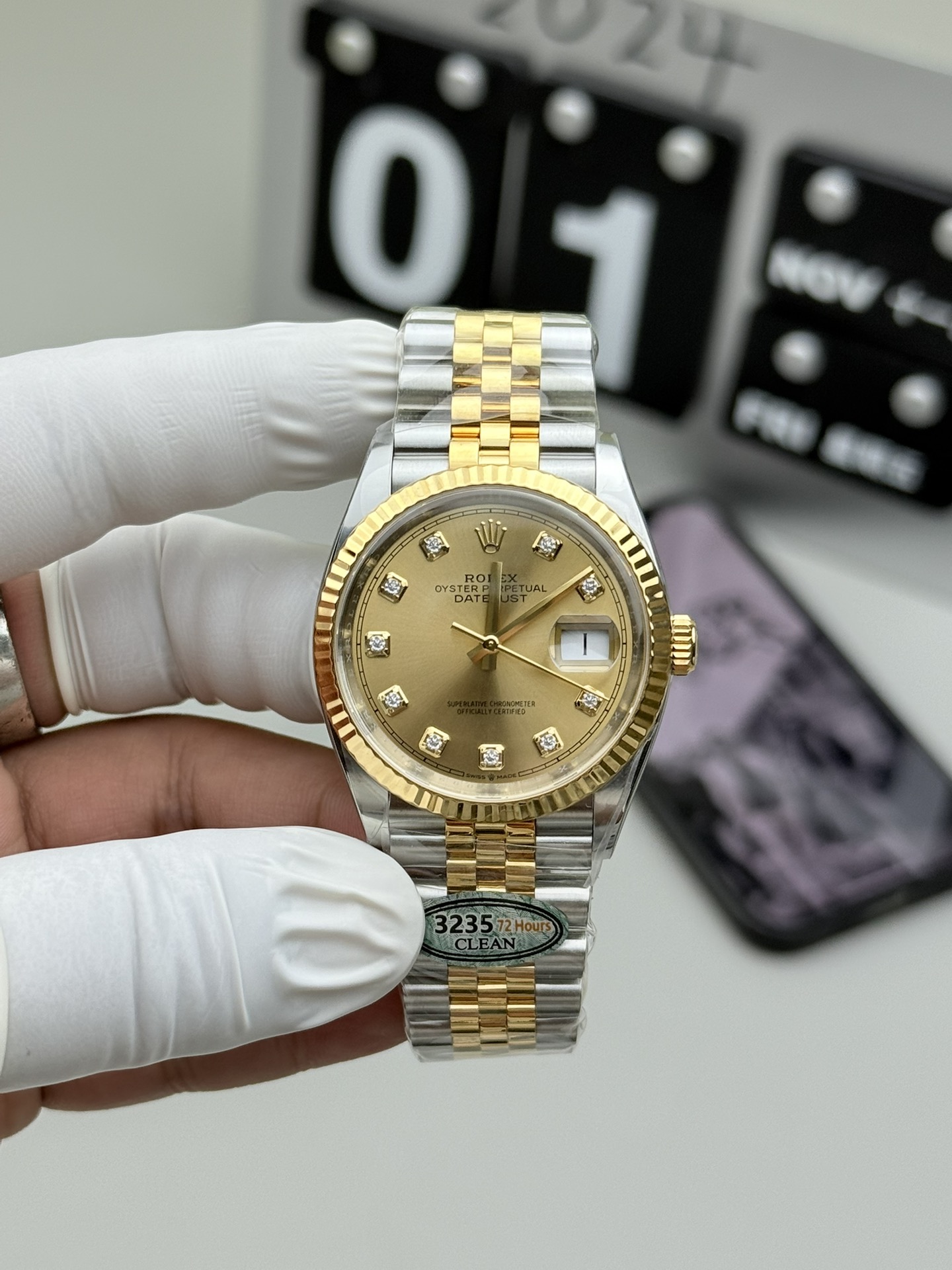126233-0017 Two-Tone Datejust 36 Replica