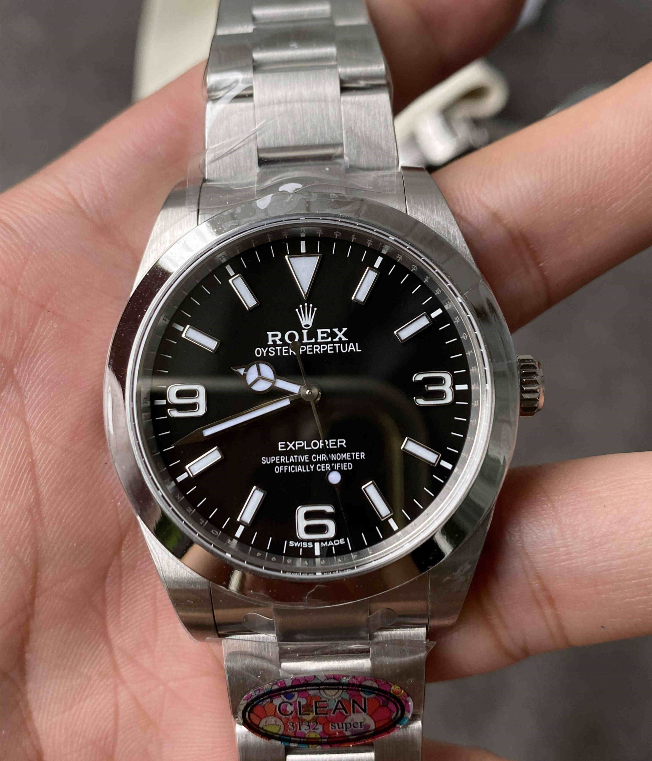 214270 – 39mm Explorer I Black Dial Replica