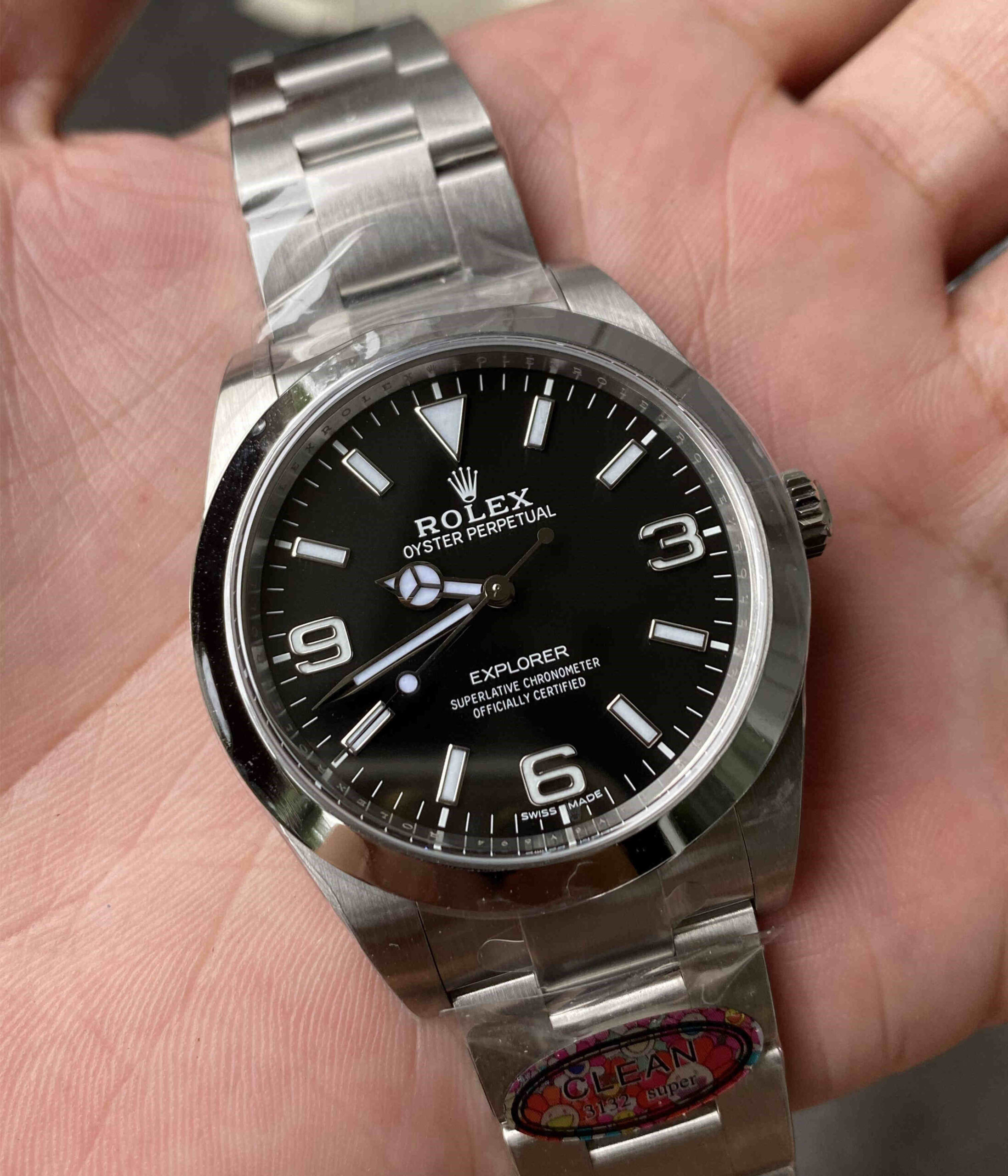 214270 – 39mm Explorer I Black Dial Replica
