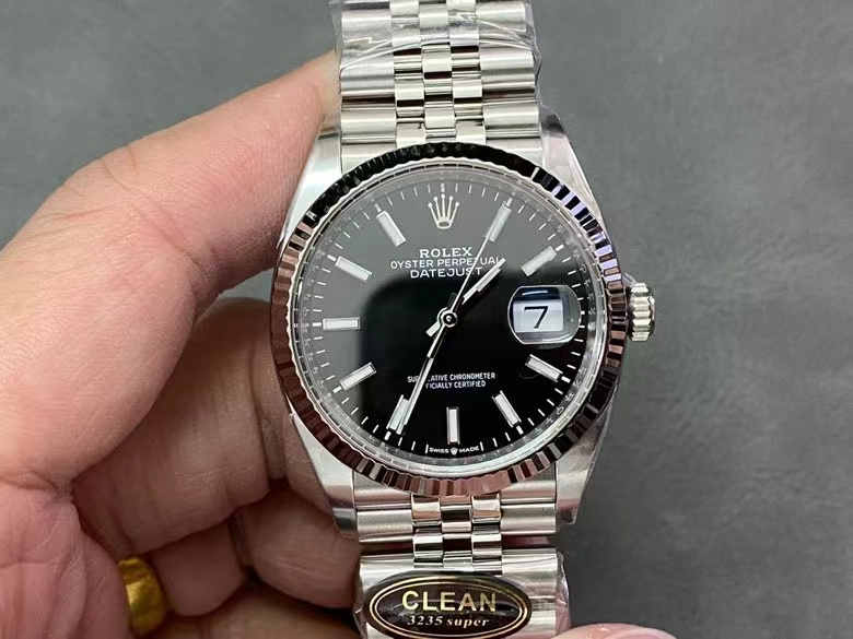 Datejust 36 126234 – 36mm Black Dial Rolex Clone