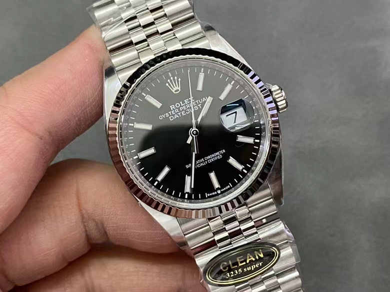 Datejust 36 126234 – 36mm Black Dial Rolex Clone