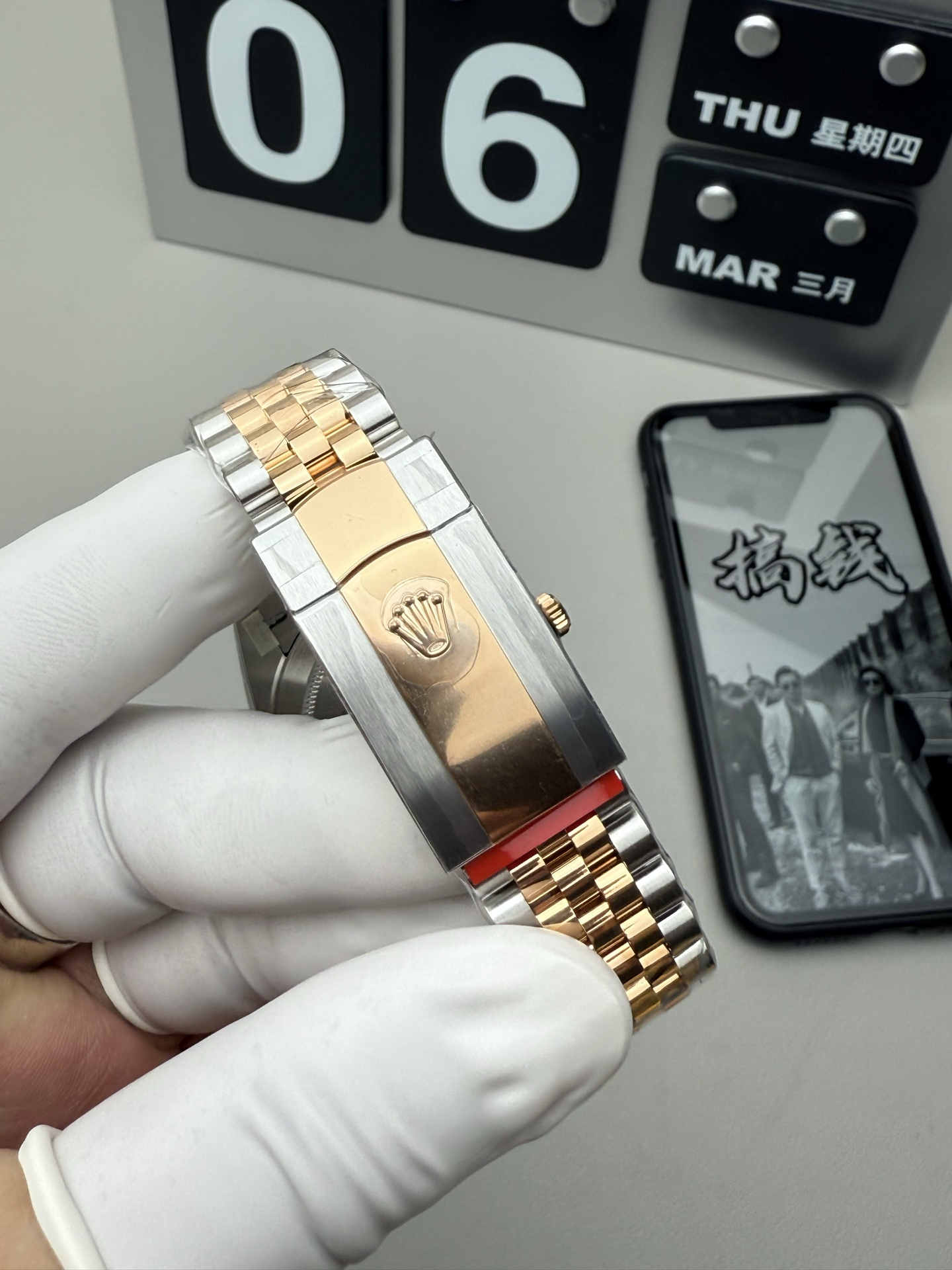 Datejust 41 126333 Rose Gold & Steel Green Roman Dial Super Clone 3235