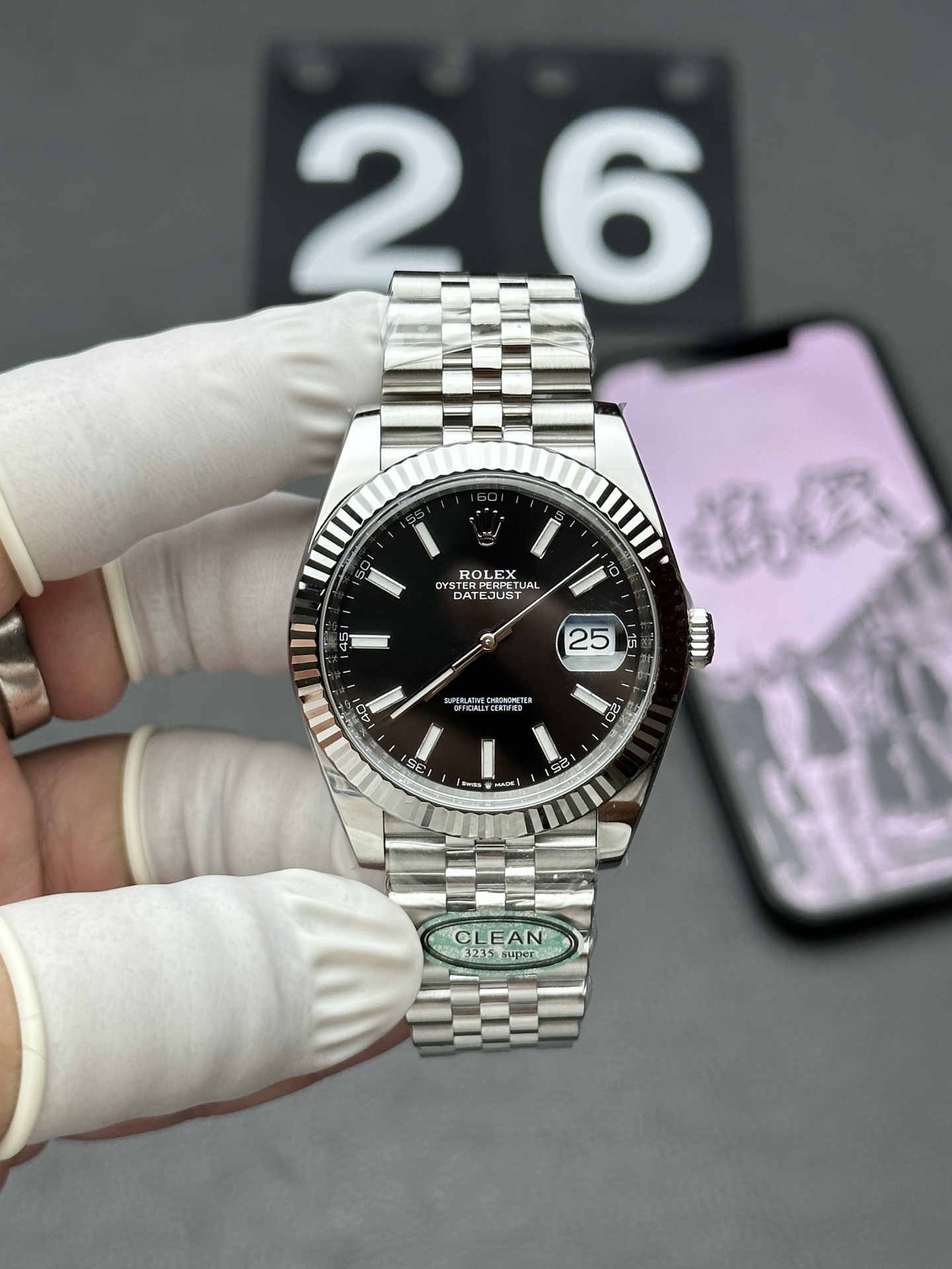 Datejust 41 126334 – Black Dial 41mm Super Clone 3235