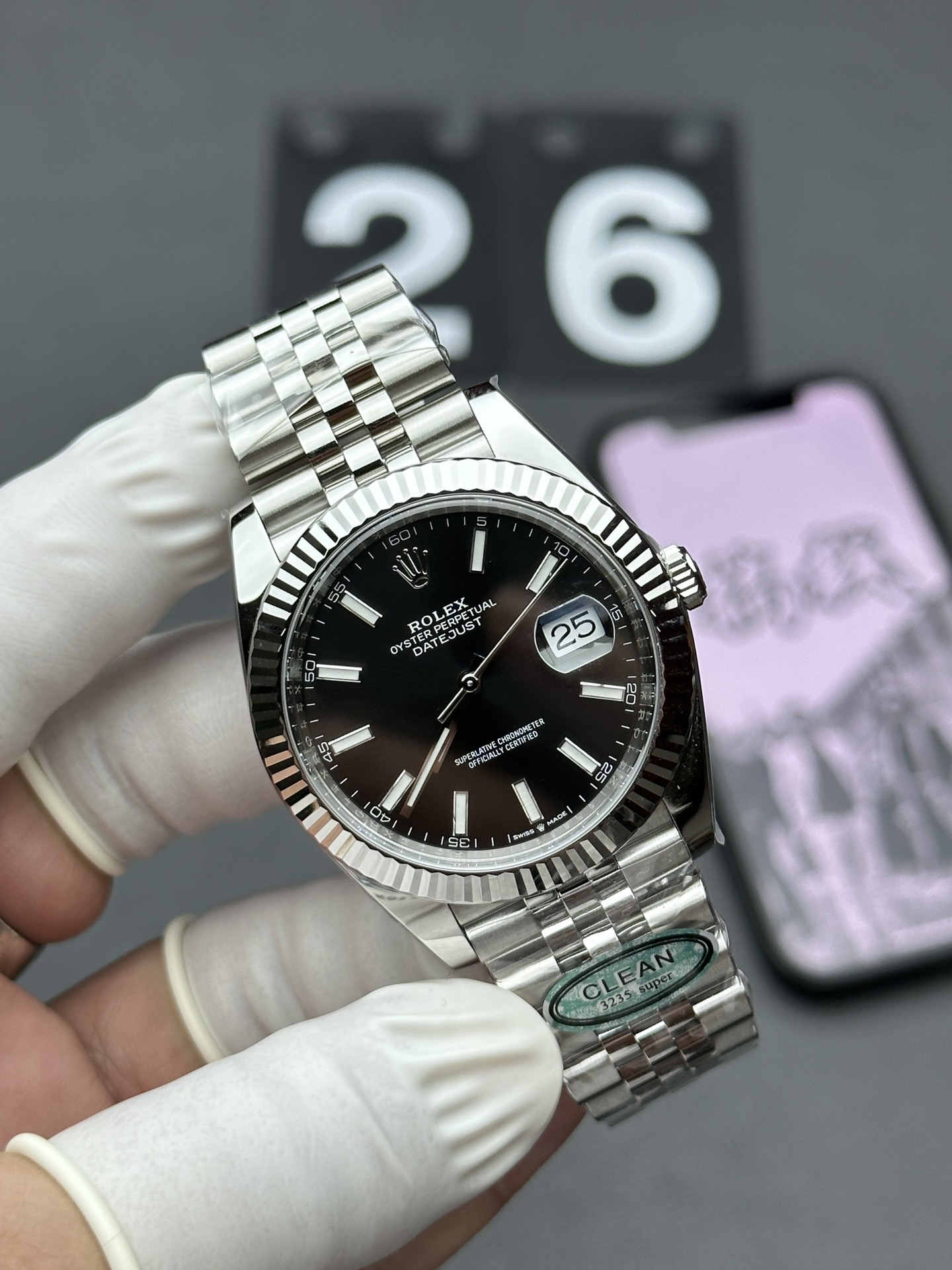 Datejust 41 126334 – Black Dial 41mm Super Clone 3235