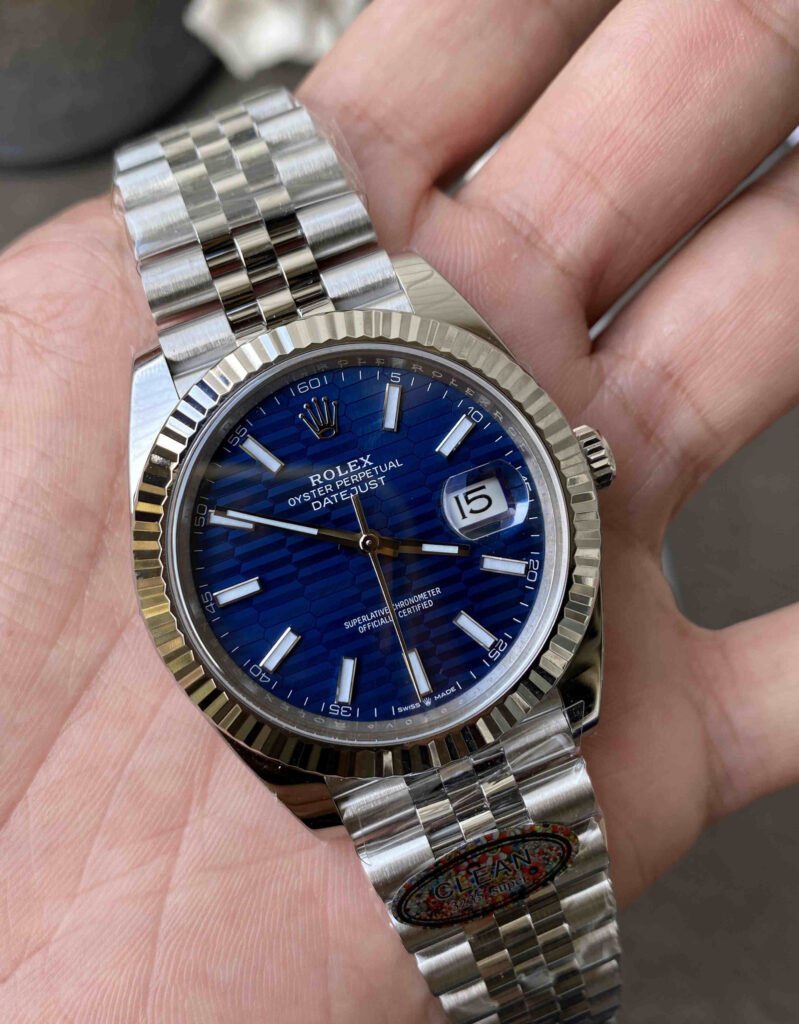 Datejust 41 126334 – Premium Blue Wave Dial Rolex Datejust Super Clone