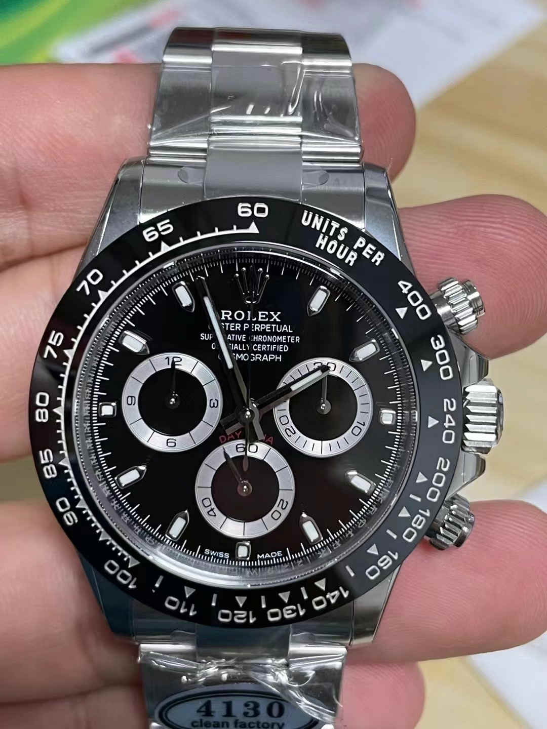 Daytona 116500LN Black Ceramic Replica | 4130 Movement