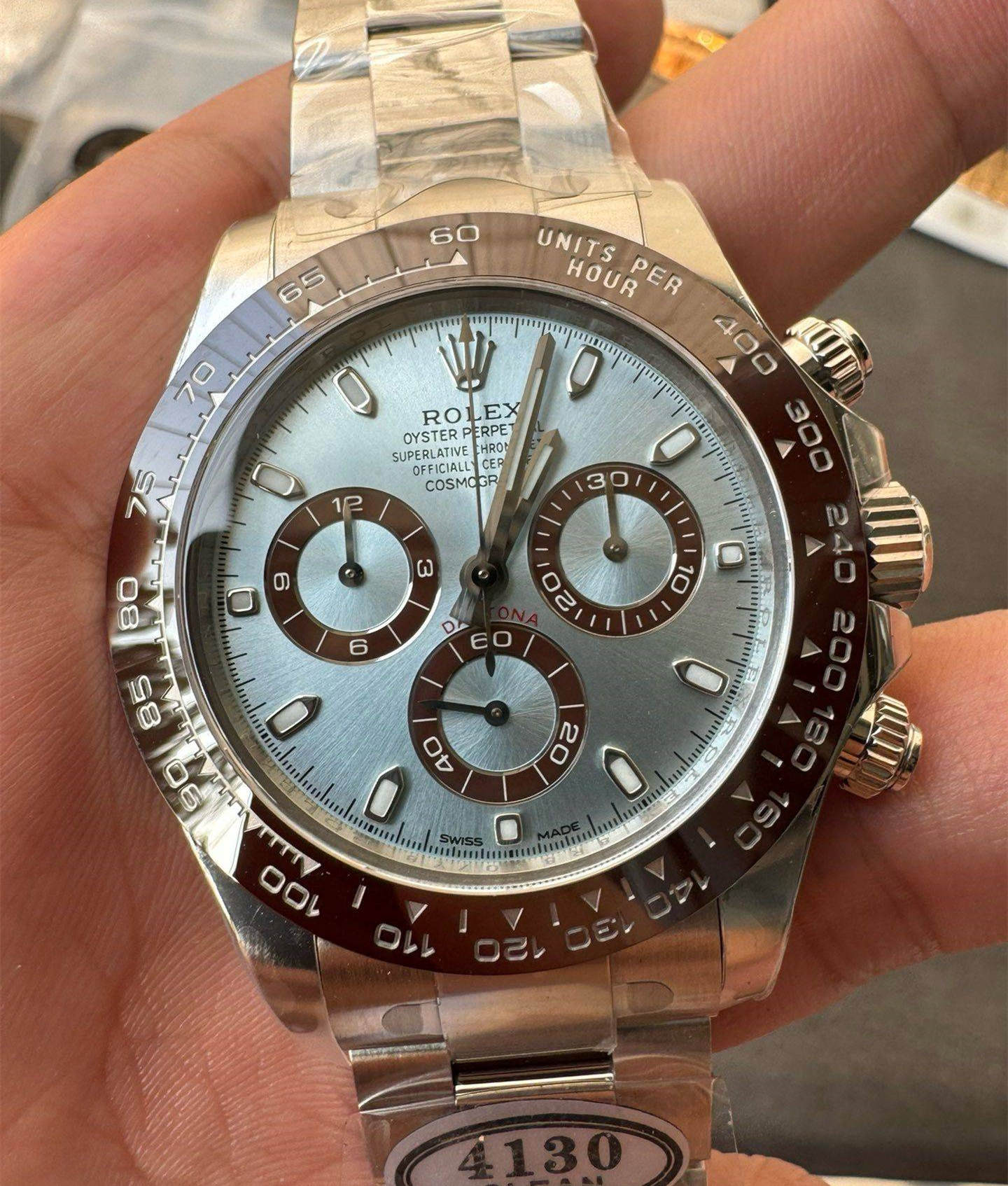 Daytona 116506 Middle East Dial – Ice Blue Arabic Dial 4130 Super Clone