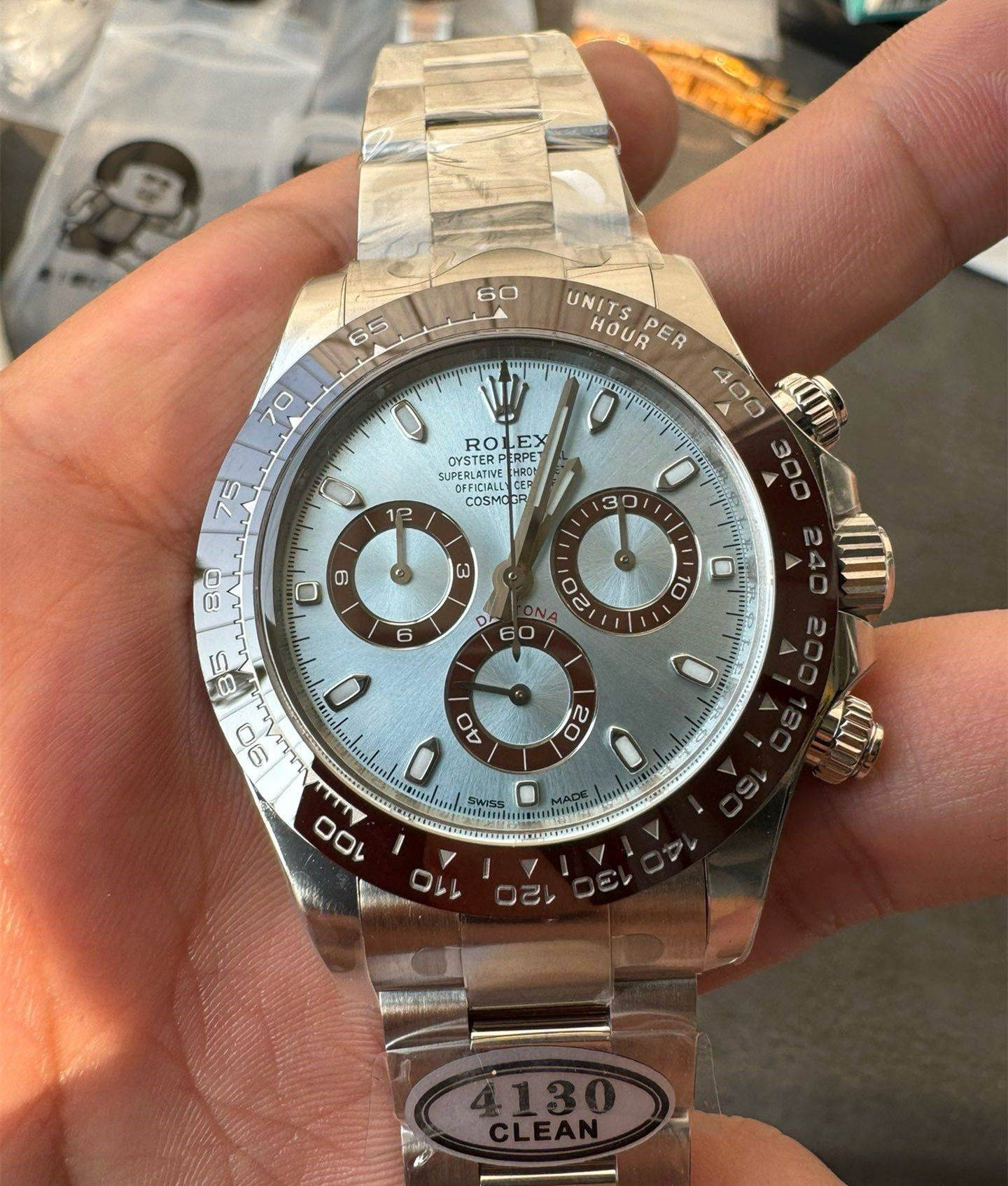 Daytona 116506 Middle East Dial – Ice Blue Arabic Dial 4130 Super Clone