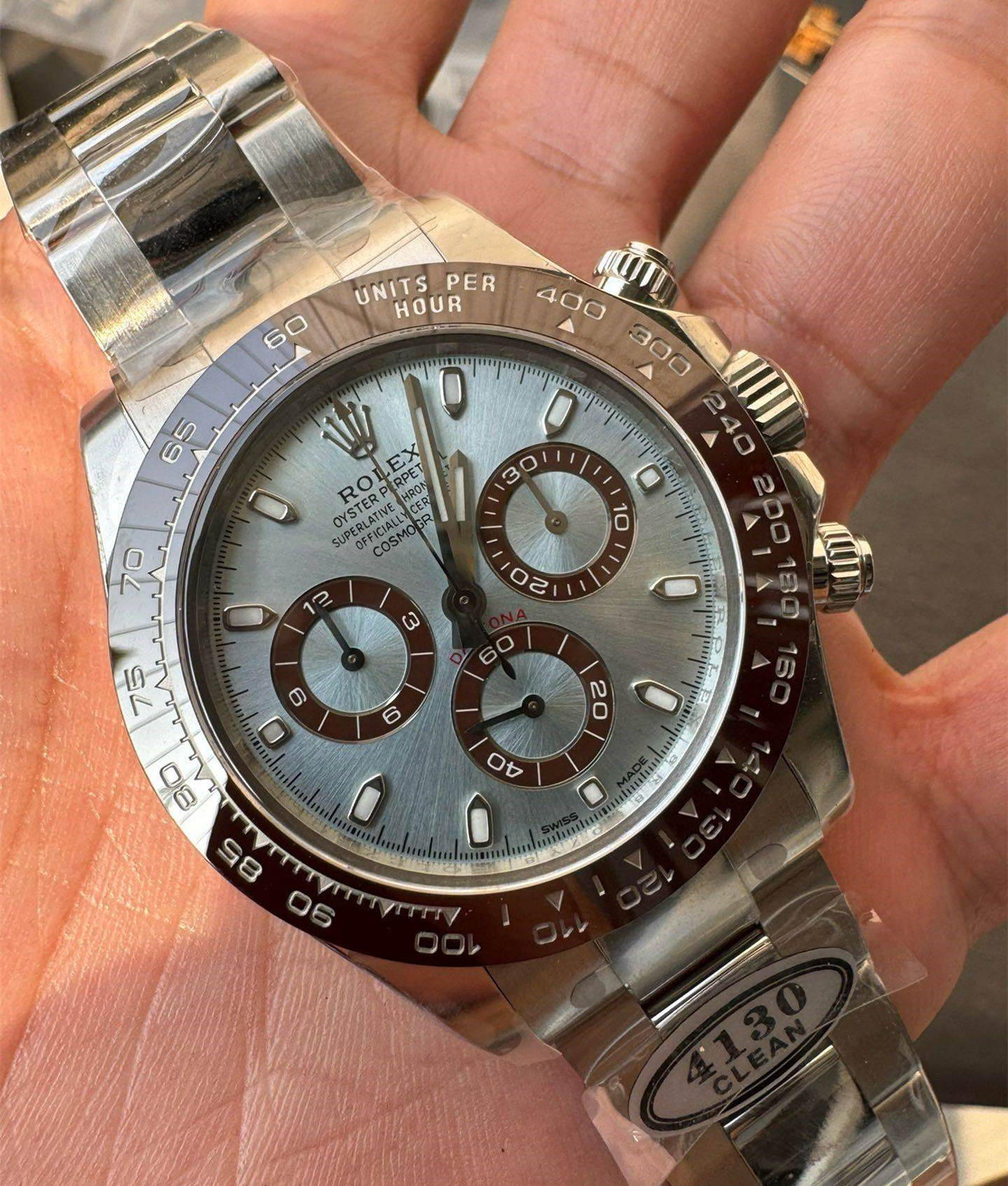 Daytona 116506 Middle East Dial – Ice Blue Arabic Dial 4130 Super Clone
