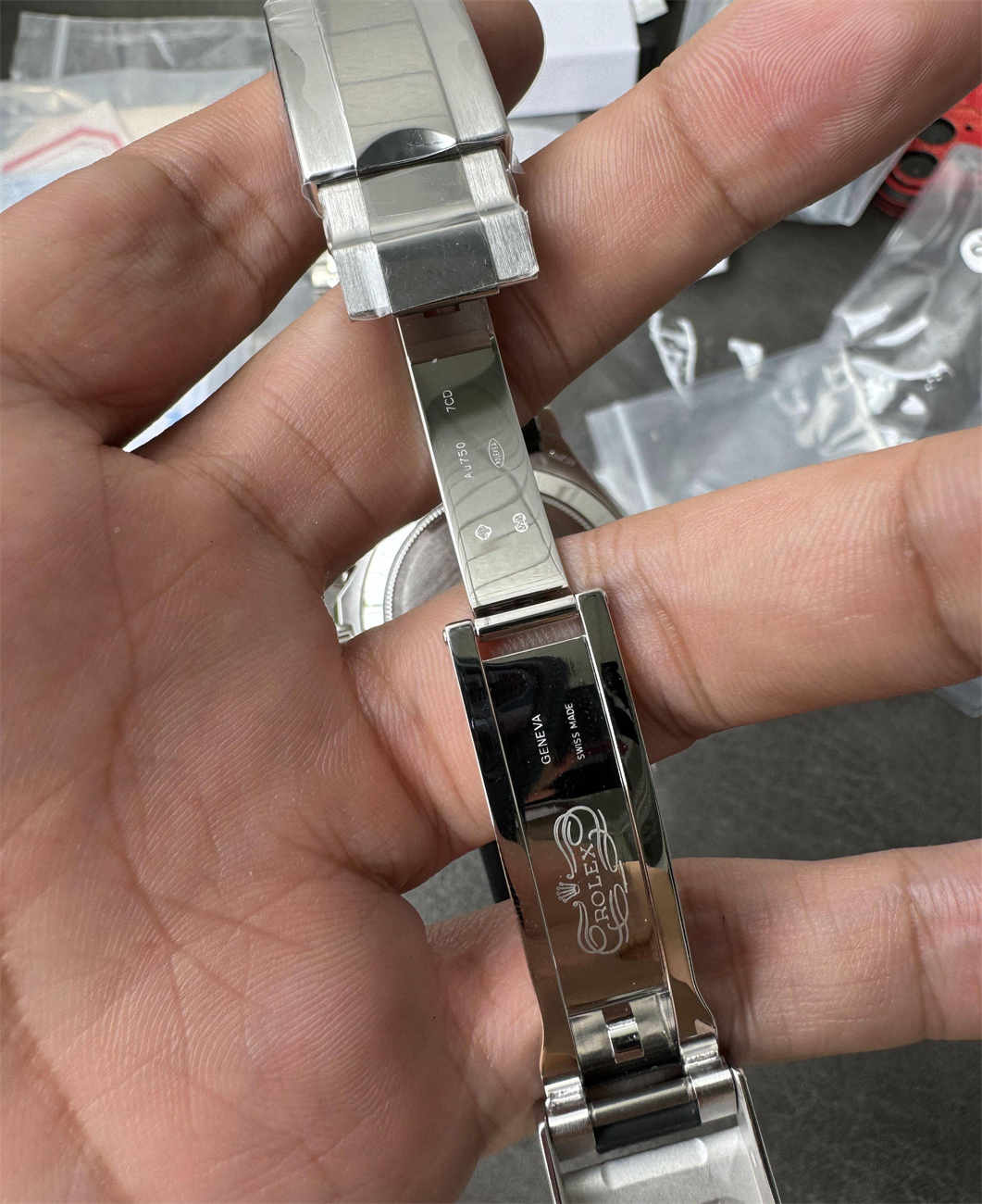 Daytona 4130 Meteorite Dial Replica (Grey Oysterflex RB Style)
