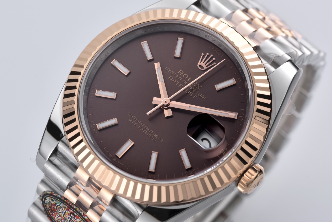 Rolex Datejust 41 126331 Chocolate Dial Rose Gold Super Clone 3235