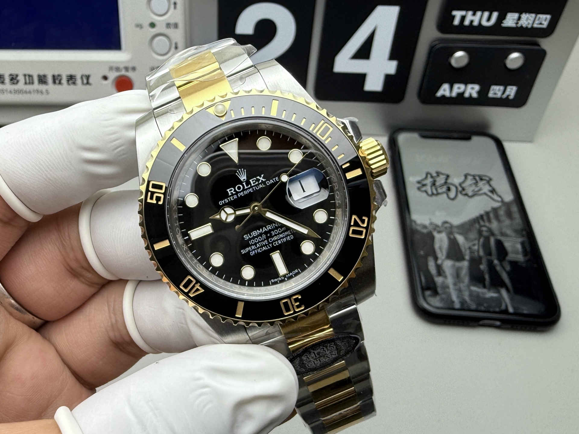 Rolex Submariner 116613LN – Two-Tone Black Submariner with 3135 Movement