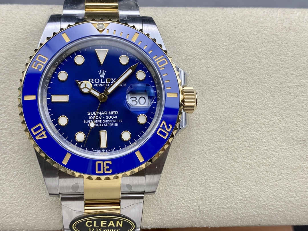 Rolex Submariner 126613LB – 41mm Two-Tone Blue Submariner Replica with 3235 Movement