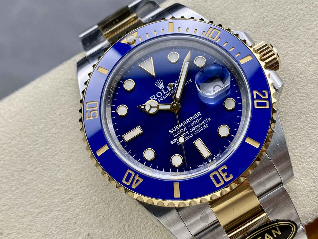 Rolex Submariner 126613LB – 41mm Two-Tone Blue Submariner Replica with 3235 Movement