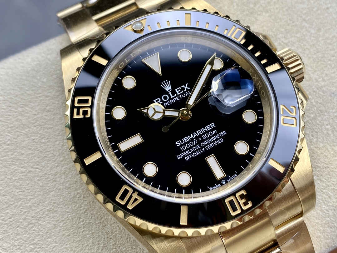 Rolex Submariner 126618LN – Premium Full Gold Black Submariner Replica