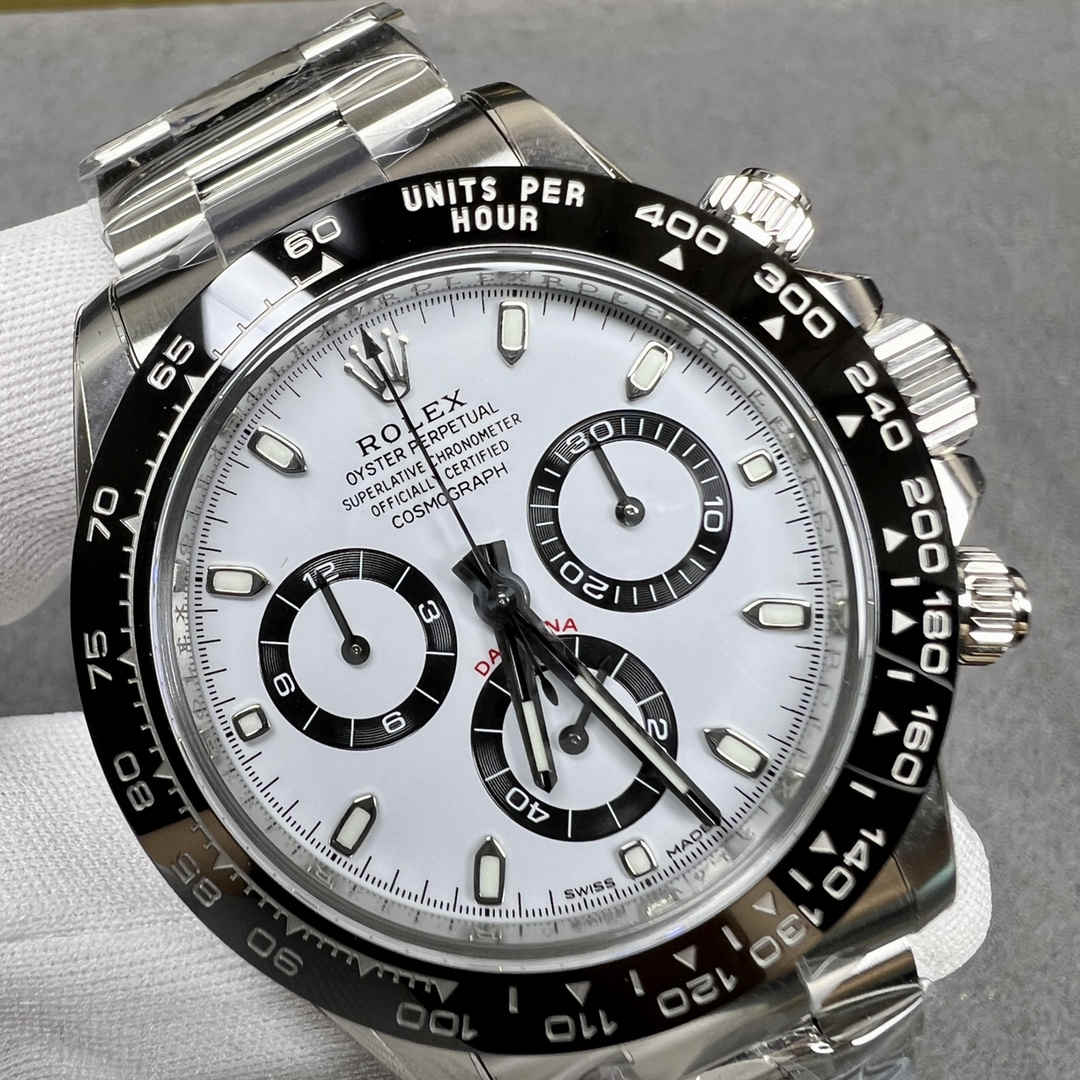 Rolex Daytona 116500 4130 Panda Dial Replica – 40mm 904L Steel | Super Clone Chronograph