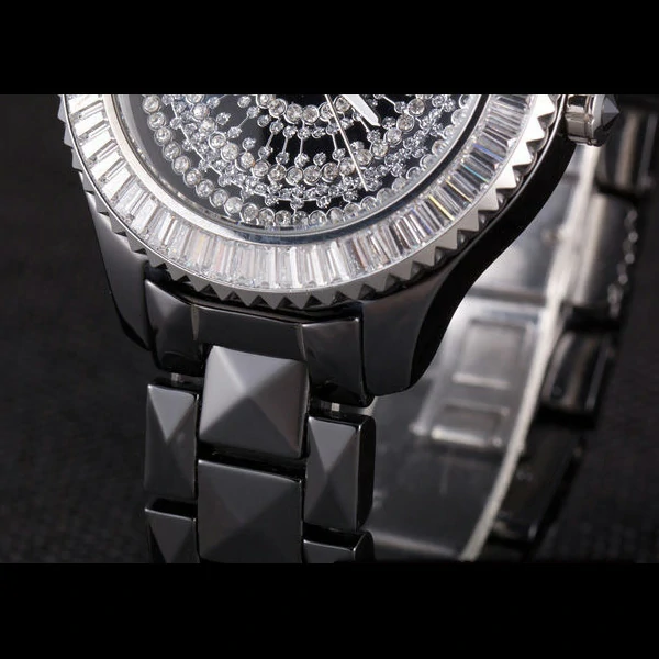 Dior VIII Baguette Cut White Diamonds with Diamond Encrusted Dial new59452