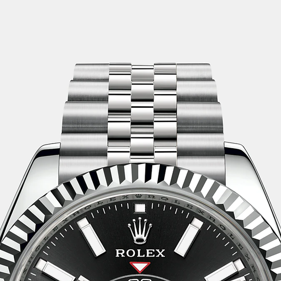 Discontinued Rolex Replica Watch Sky-Dweller 42mm, Oystersteel and 18k White Gold, 326934-0006