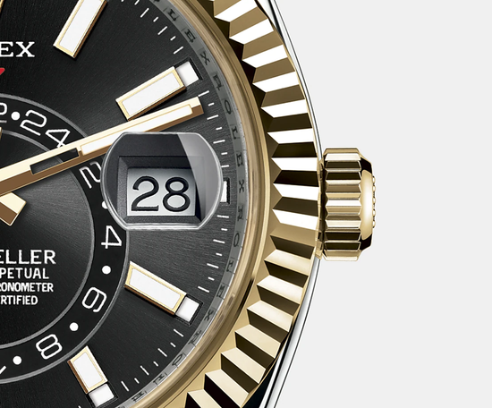 DISCONTINUED Rolex Replica Watch Sky-Dweller 42mm, Oystersteel and 18k Yellow Gold, 326933-0002