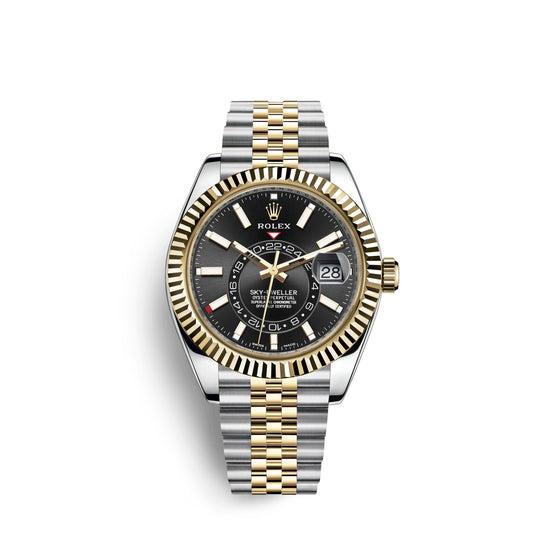 DISCONTINUED Rolex Replica Watch Sky-Dweller 42mm, Oystersteel and 18k Yellow Gold, 326933-0005