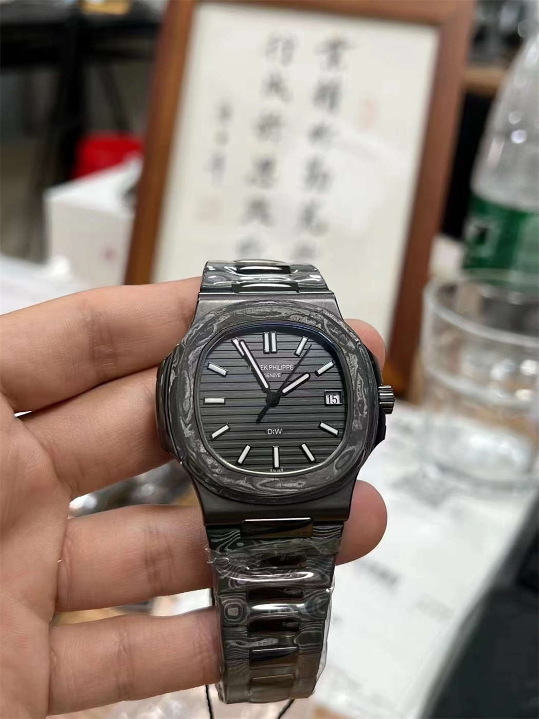 DIW Carbon Fiber Patek Replica | 5711 Forged Carbon Super Clone