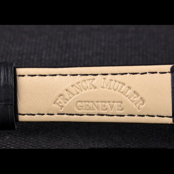 Franck Muller Casablanca Black Croco Leather Band Black Dial new59734