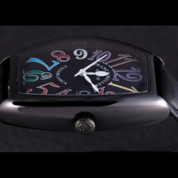 Franck Muller Casablanca Black Croco Leather Band Black Dial new59734