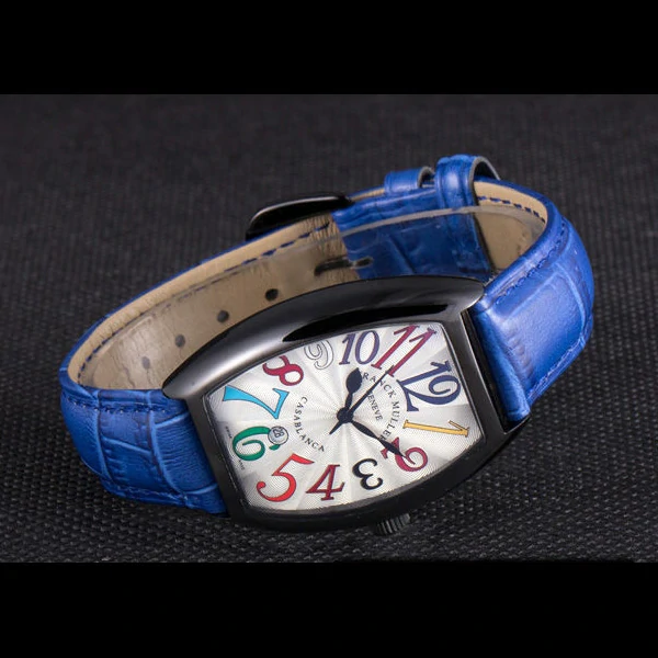 Franck Muller Casablanca Blue Croco Leather Band new59727