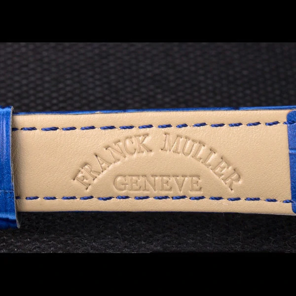 Franck Muller Casablanca Blue Croco Leather Band new59738