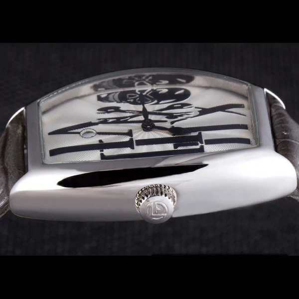 Franck Muller Casablanca Dark Grey Croco Leather Band new59737