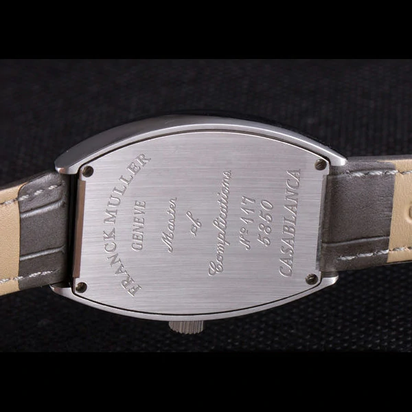 Franck Muller Casablanca Dark Grey Croco Leather Band new59737