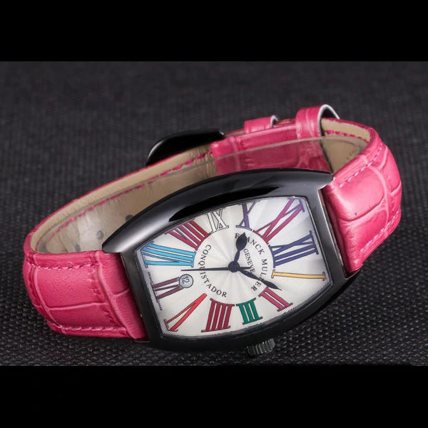 Franck Muller Casablanca Fuchsia Croco Leather Band new59723