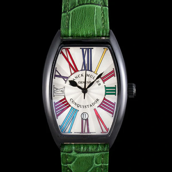 Franck Muller Casablanca Green Croco Leather Band new59726