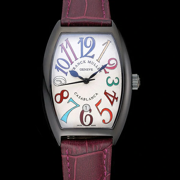 Franck Muller Casablanca Purple Croco Leather Band new59729