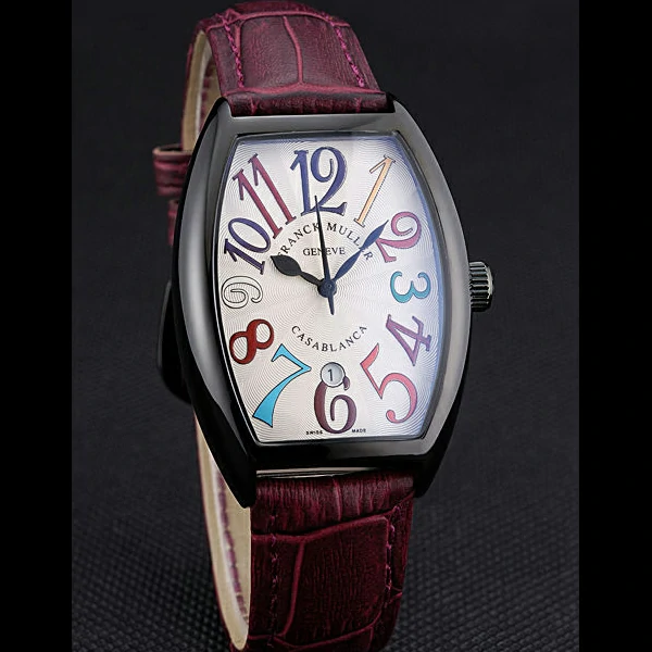 Franck Muller Casablanca Purple Croco Leather Band new59729