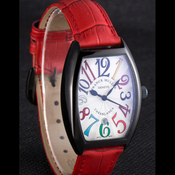 Franck Muller Casablanca Red Croco Leather Band new59728