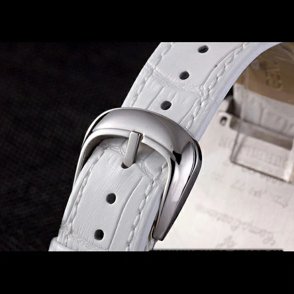 Franck Muller Casablanca White Croco Leather Strap White Dial new59264