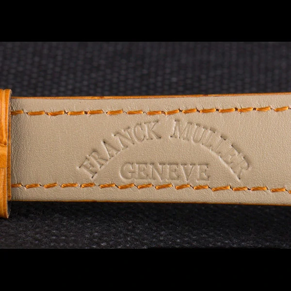 Franck Muller Casablanca Yellow Croco Leather Band new59739