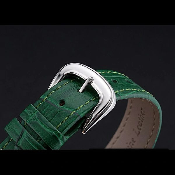 Franck Muller Long Island Classic Color Dreams White Dial Diamonds Case Green Leather Band new60265