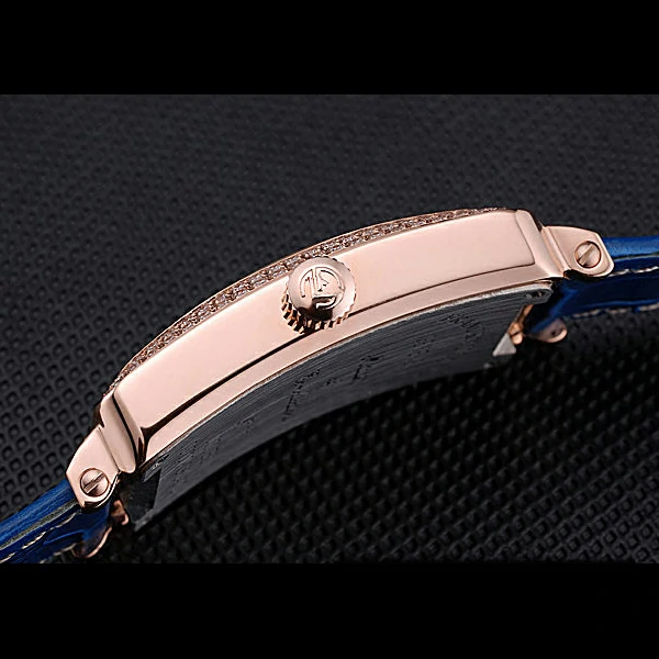 Franck Muller Long Island Classic White Dial Diamonds Case Blue Leather Band new60271