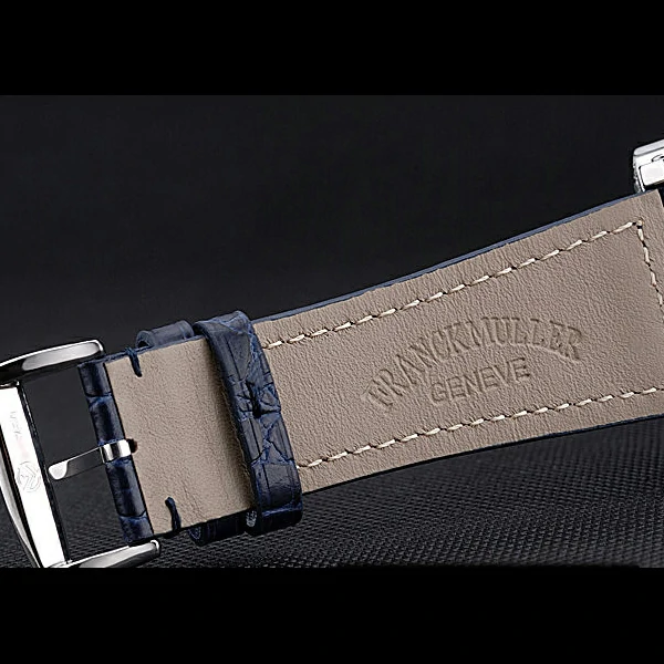 Franck Muller Master Square Color Dreams Diamonds Dial Diamonds Case Blue Leather Strap new60254